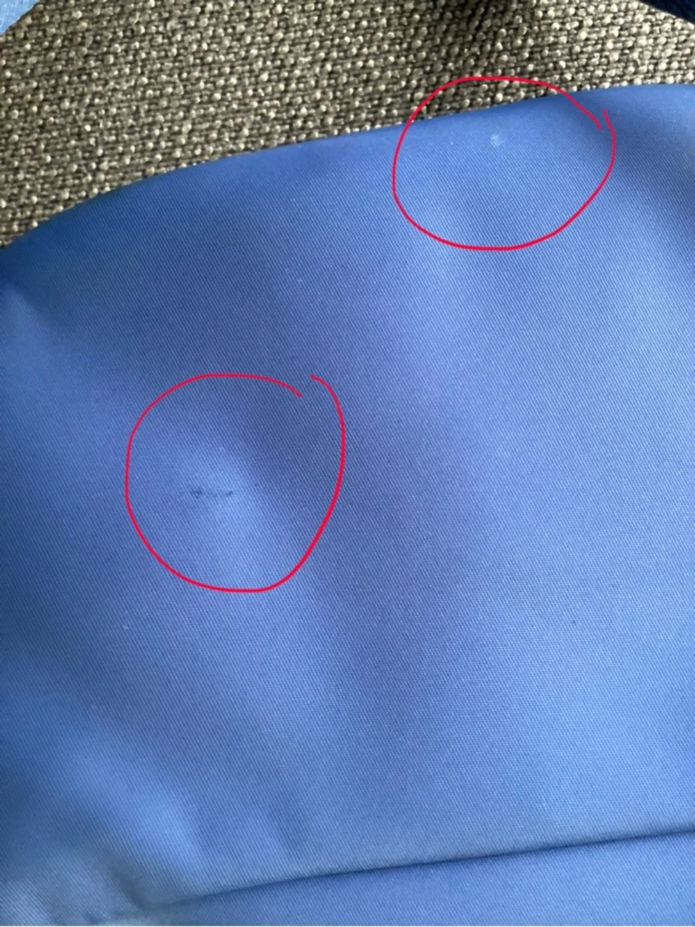 kate spade cornflower blue nylon waist/crossbody belt bag with gold hardware - Picture 5 of 5